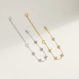 Clover Pave Elegance Bracelet - Charm Bracelets