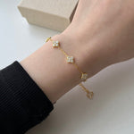 Clover Pave Elegance Bracelet - Charm Bracelets