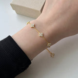 Clover Pave Elegance Bracelet - Charm Bracelets