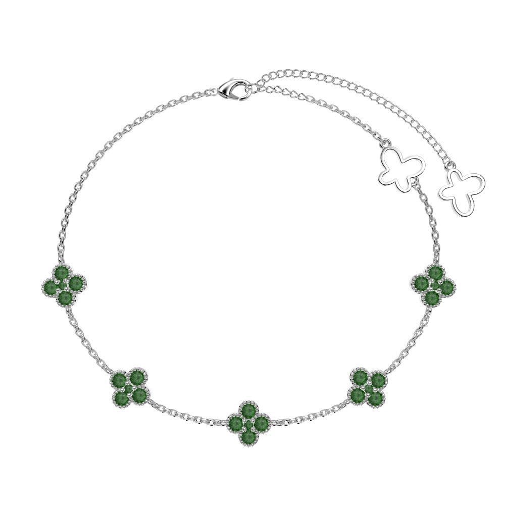 Clover Pave Elegance Bracelet - Charm Bracelets