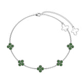Clover Pave Elegance Bracelet - Charm Bracelets