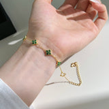 Clover Pave Elegance Bracelet - Charm Bracelets