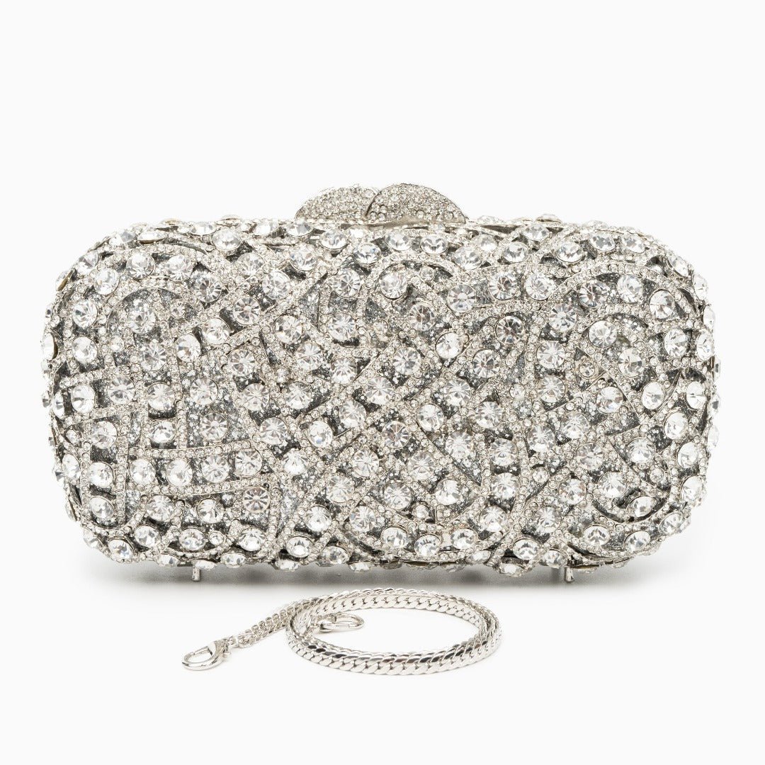 Crystal Embellished Evening Clutch – Dazzling Glamour - Women Clutches