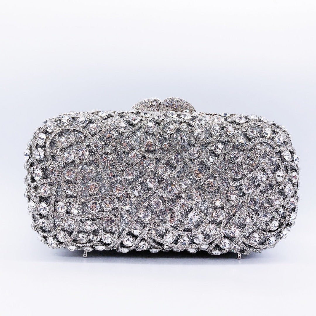 Crystal Embellished Evening Clutch – Dazzling Glamour - Women Clutches