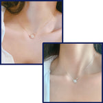 Crystal Planet and Star Pendant Necklace - Necklaces