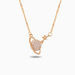 Crystal Planet and Star Pendant Necklace - Necklaces