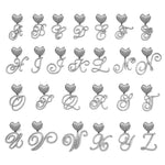 Custom Initial Heart Pendant Necklace - Necklaces