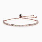 Elegant Adjustable Silver Tennis Bracelet - Bracelets