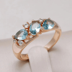 Elegant Oval Cut Topaz Crystal Ring for Women - Ring