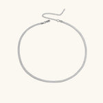 Elizabeth Herringbone Chain Necklace - Chain Necklaces