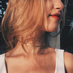 Elizabeth Herringbone Chain Necklace - Chain Necklaces