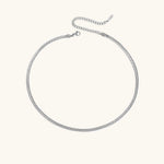 Elizabeth Herringbone Chain Necklace - Chain Necklaces