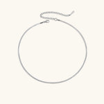 Elizabeth Herringbone Chain Necklace - Chain Necklaces