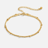 Evelyne Dual Chain Layered Bracelet - Chain Bracelets