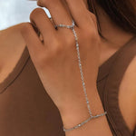 Evelyne Fine Gold Bead Hand Chain Bracelet - Chain & Link Bracelets