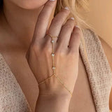 Evelyne Three - Stone Chain Bracelet - Chain & Link Bracelets