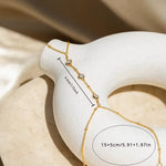 Evelyne Three - Stone Chain Bracelet - Chain & Link Bracelets