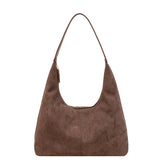 Evie Minimal Vegan Suede Hobo Bag – Effortless Chic - Women's Shoulder Bag