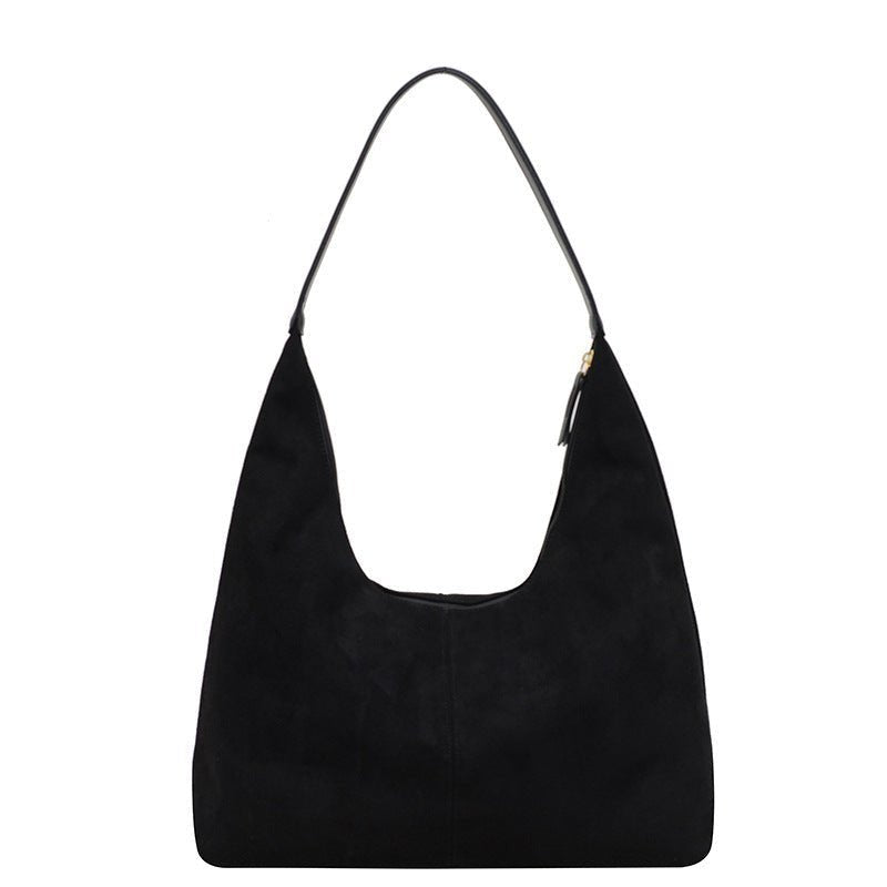 Evie Minimal Vegan Suede Hobo Bag – Effortless Chic - Women's Shoulder Bag