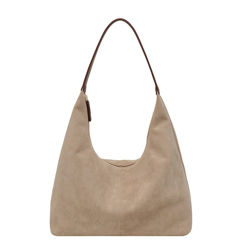 Evie Minimal Vegan Suede Hobo Bag – Effortless Chic - Women's Shoulder Bag