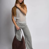 Evie Minimal Vegan Suede Hobo Bag – Effortless Chic - Women's Shoulder Bag