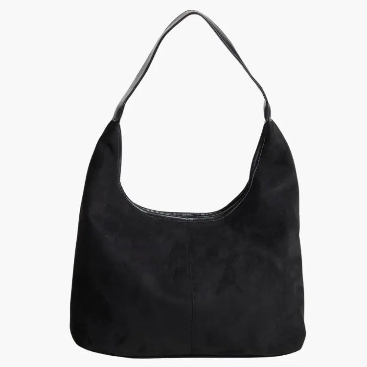 Evie Minimal Vegan Suede Hobo Bag – Effortless Chic - Women's Shoulder Bag