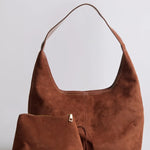 Evie Minimal Vegan Suede Hobo Bag – Effortless Chic - Women's Shoulder Bag