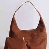 Evie Minimal Vegan Suede Hobo Bag – Effortless Chic - Women's Shoulder Bag