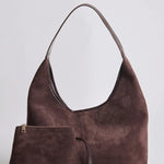 Evie Minimal Vegan Suede Hobo Bag – Effortless Chic - Women's Shoulder Bag