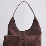 Evie Minimal Vegan Suede Hobo Bag – Effortless Chic - Women's Shoulder Bag