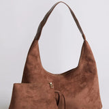 Evie Minimal Vegan Suede Hobo Bag – Effortless Chic - Women's Shoulder Bag