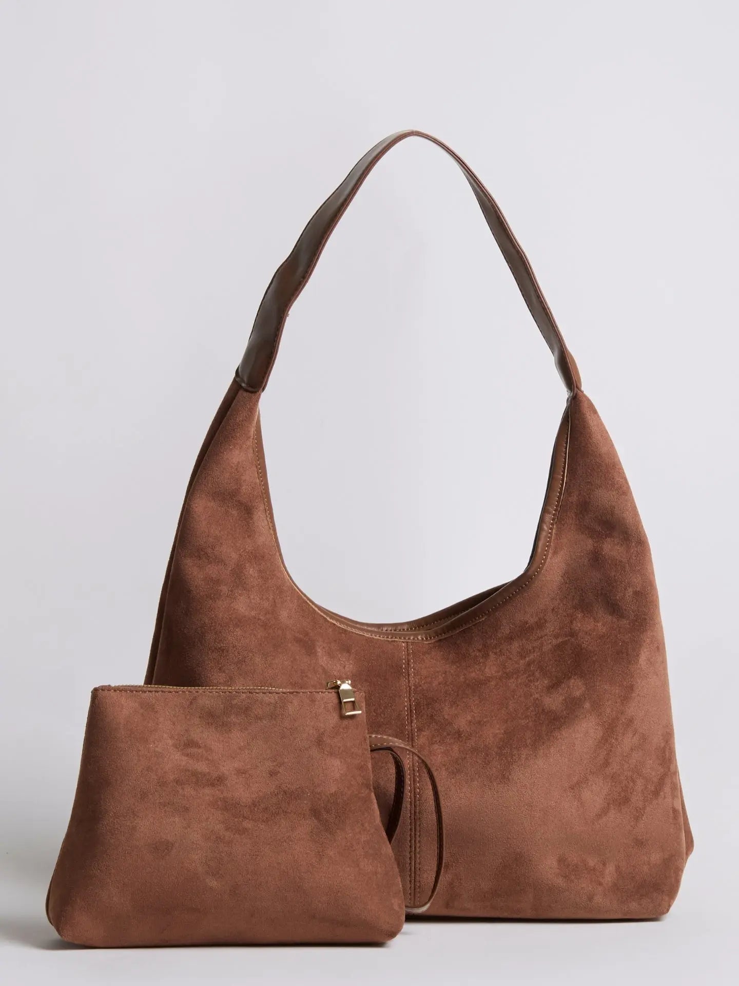 Evie Minimal Vegan Suede Hobo Bag – Effortless Chic - Women's Shoulder Bag