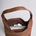 Evie Minimal Vegan Suede Hobo Bag – Effortless Chic - Women's Shoulder Bag