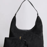 Evie Minimal Vegan Suede Hobo Bag – Effortless Chic - Women's Shoulder Bag