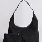 Evie Minimal Vegan Suede Hobo Bag – Effortless Chic - Women's Shoulder Bag