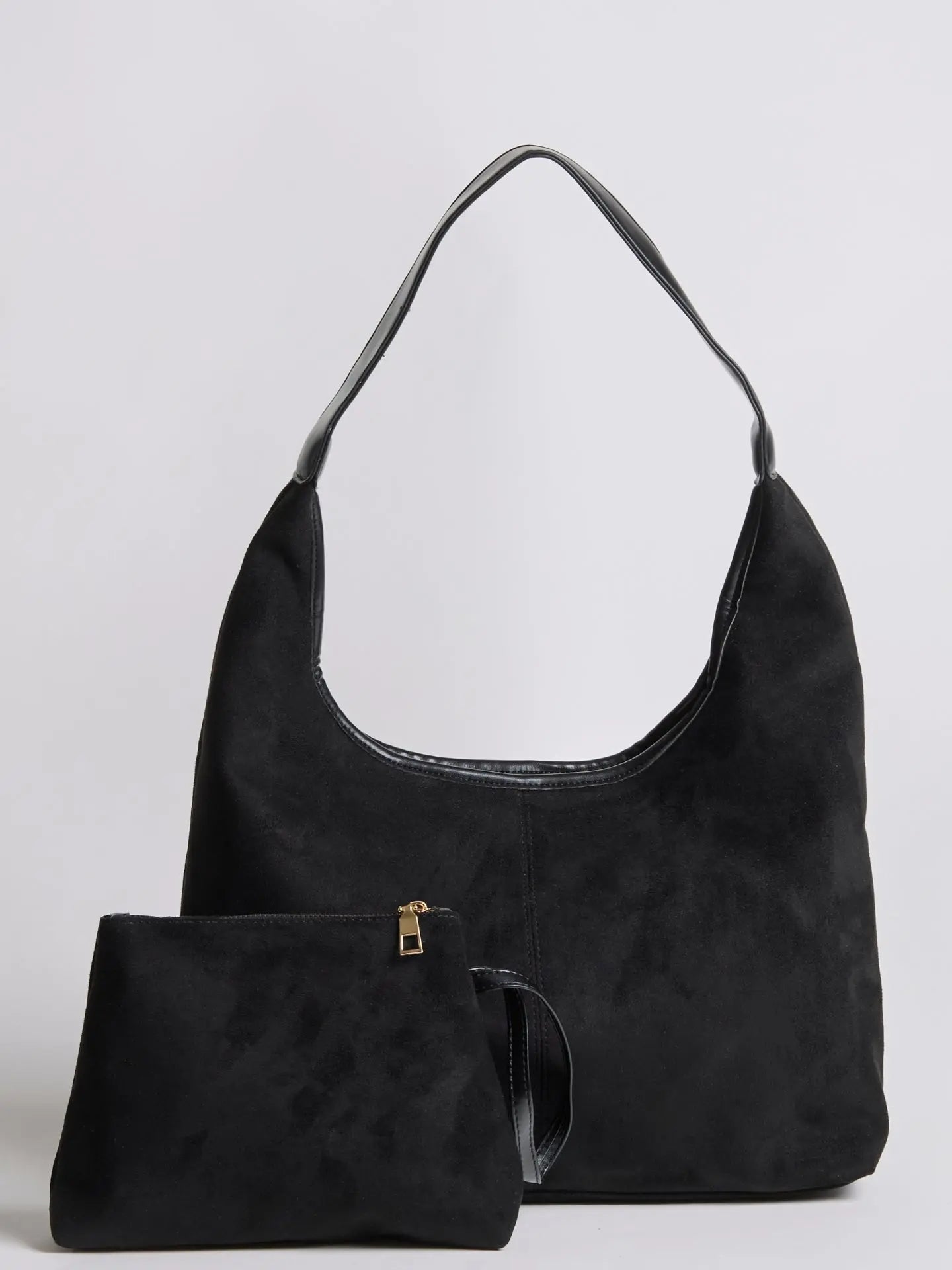 Evie Minimal Vegan Suede Hobo Bag – Effortless Chic - Women's Shoulder Bag