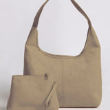 Evie Minimal Vegan Suede Hobo Bag – Effortless Chic - Women's Shoulder Bag