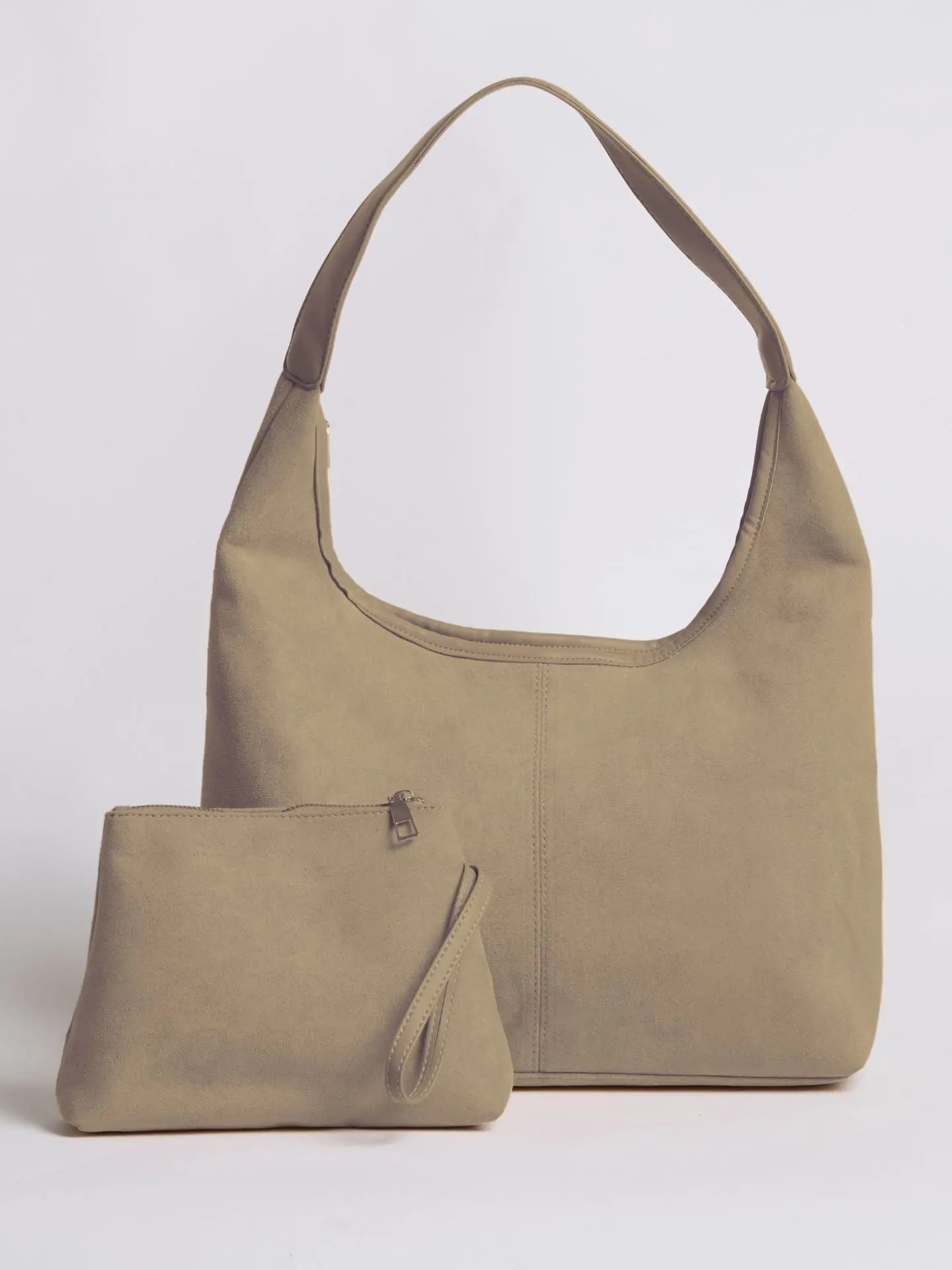 Evie Minimal Vegan Suede Hobo Bag – Effortless Chic - Women's Shoulder Bag