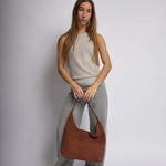 Evie Minimal Vegan Suede Hobo Bag – Effortless Chic - Women's Shoulder Bag