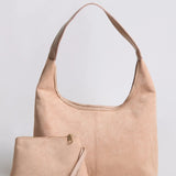 Evie Minimal Vegan Suede Hobo Bag – Effortless Chic - Women's Shoulder Bag