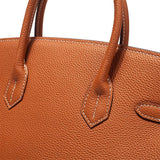 Genuine Leather Structured Tote Bag – Classic Craftsmanship with Elegant Edge - Women's Handbags