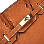 Genuine Leather Structured Tote Bag – Classic Craftsmanship with Elegant Edge - Women's Handbags