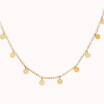 Golden Dainty Disc Chain Necklace - Chain Necklaces