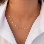 Golden Dainty Disc Chain Necklace - Chain Necklaces