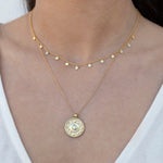 Golden Dainty Disc Chain Necklace - Chain Necklaces