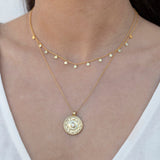 Golden Dainty Disc Chain Necklace - Chain Necklaces