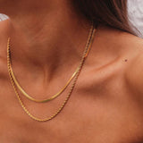 Hailey Layered Chain Necklace - Chain Necklaces