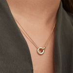 Harper Double Circle Pendant Necklace - Pendant Necklaces