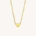 Heart Initial Pendant Necklace - Pendant Necklaces