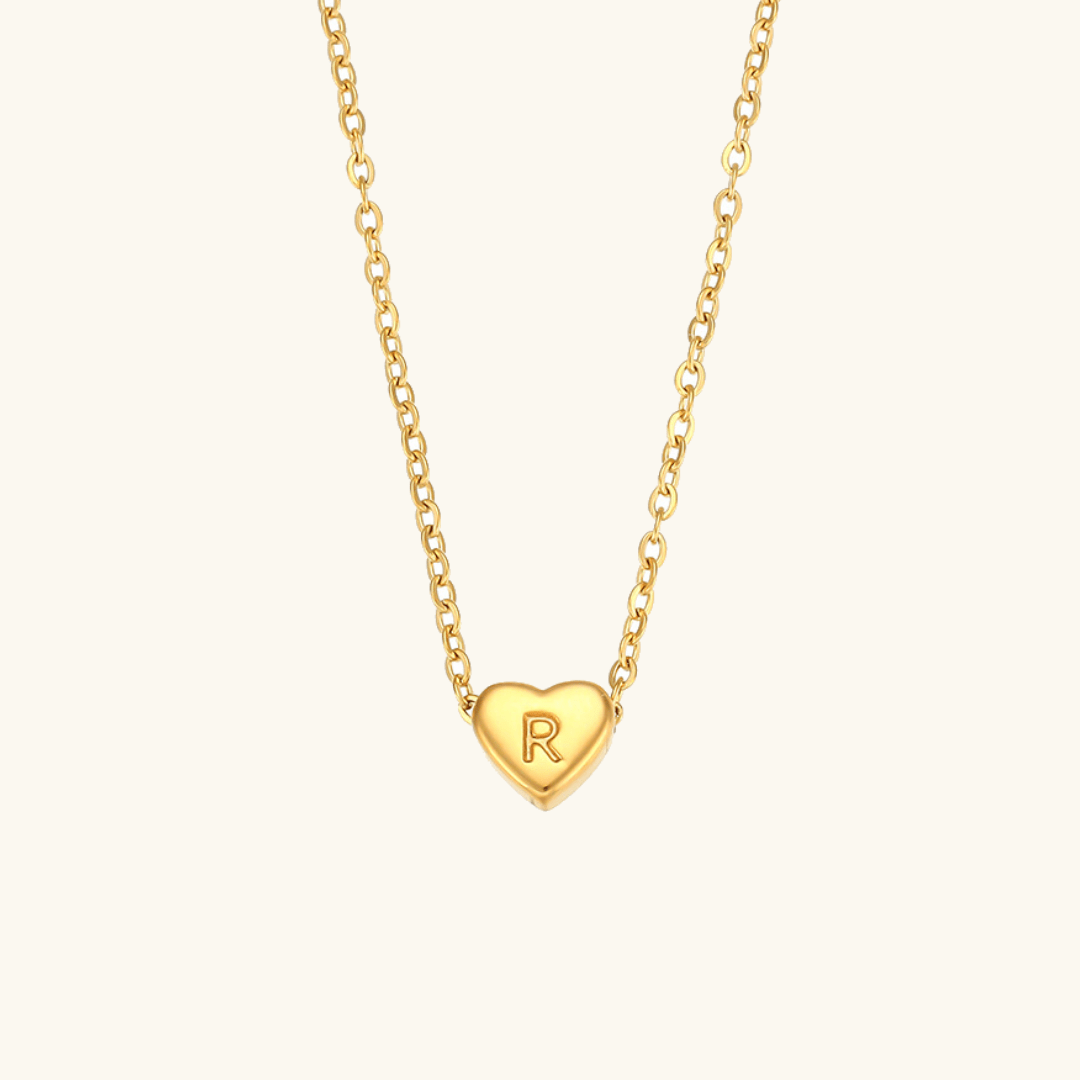 Heart Initial Pendant Necklace - Pendant Necklaces
